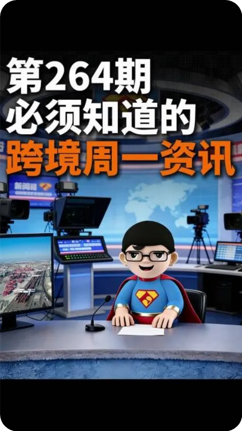 跨境人必须：跨境电商264期周一资讯